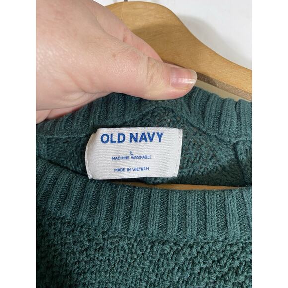 Old Navy Tunic Sweater Emerald Green Size Large Womens Tunic Textured Knit - Picture 6 of 10
